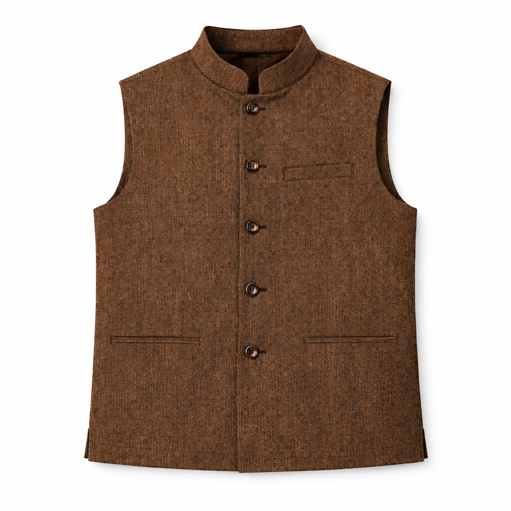 Luca - Gentleman's herringbone vest
