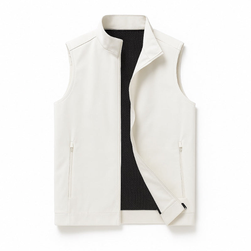 Fabio - Solid Zipper Vest