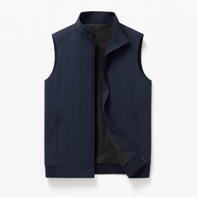 Fabio - Solid Zipper Vest